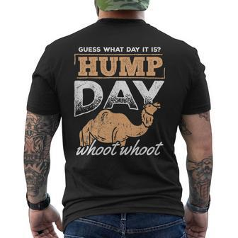 Hump Day Whoot Whoot Weekend Laborer Worker Men's T-shirt Back Print - Monsterry