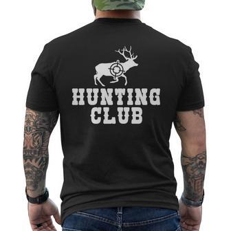 Hunting Club Wildlife Fishing Hunter Men's T-shirt Back Print - Monsterry CA