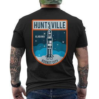 Huntsville Alabama Rocket City Space Ship Spaceflight Men's T-shirt Back Print - Seseable