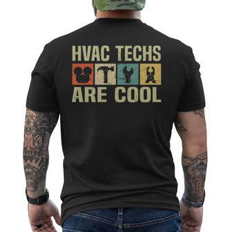 Hvac Techs Hvac Technician For Handyman Men's T-shirt Back Print | Mazezy