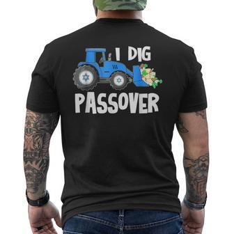 I-Dig Passover Matzah Balls Afikoman Excavator Pesach Seder Men's T-shirt Back Print - Monsterry AU