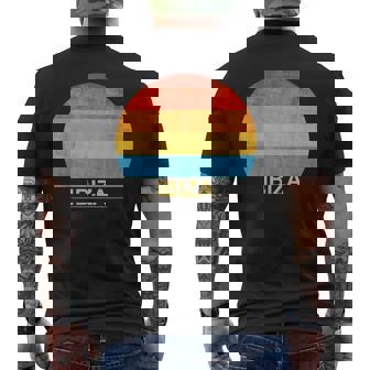 Ibiza Españaacaciones 70S 80S 90S Camiseta Hombre Estampado Espalda - Regaloses