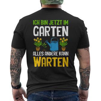 Ich Bin Im Gartenarbeit Hobbygärtner Gärtner Schwarz Kurzärmliges Herren-T-Kurzärmliges Herren-T-Shirt - Seseable