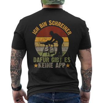 Ich Bin Schreiner Ich Bin Schreiner S T-Shirt mit Rückendruck - Seseable