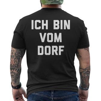 Ich Bin Vom Dorf Dorfkind T-Shirt mit Rückendruck - Seseable