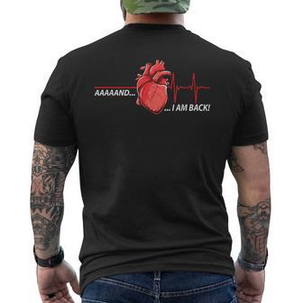 Ich Bin Zurück Herzattacke Herzauferschung I'm Back To Heart Attack T-Shirt mit Rückendruck - Seseable