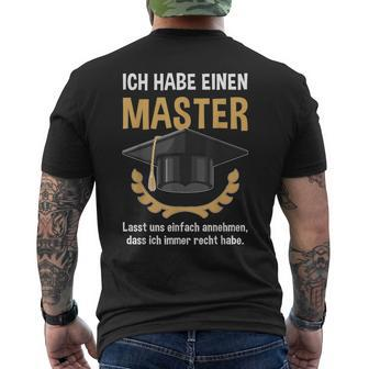 Ich Habe Immer Recht German Language T-Shirt mit Rückendruck - Seseable