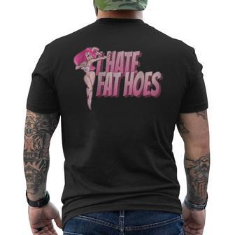 Ich Hasse Fette Hacken Lustig T-Shirt mit Rückendruck - Seseable