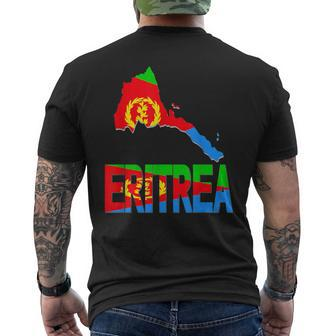 Ich Liebe Eritrea Flag In Eritrean Map Love Eritrea Flag Map T-Shirt mit Rückendruck - Seseable