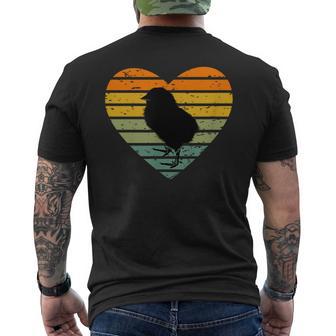 Ich Liebe Kükenintage Bauernhof Hahn Henne Huhn Ostern T-Shirt mit Rückendruck - Seseable