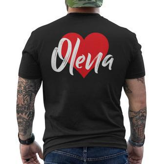 Ich Liebe Olena T-Shirt mit Rückendruck - Seseable