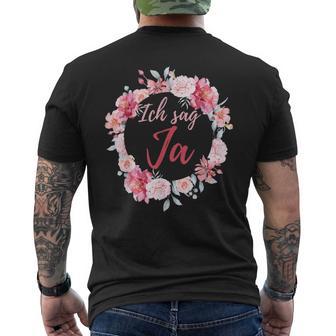 Ich Sag Ja Jga Braut Hochzeit Junggesellinnenabschied T-Shirt mit Rückendruck - Geschenkecke