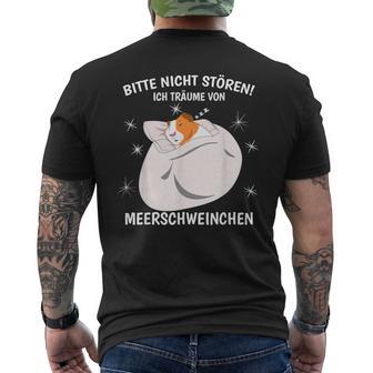 Ich Träumeon Guinea Pigs Sleep Guinea Pig T-Shirt mit Rückendruck - Geschenkecke