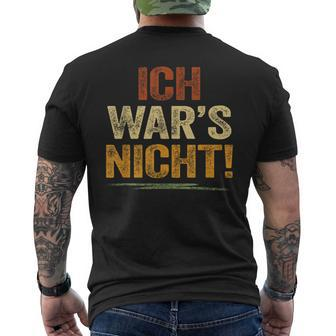 Ich War Das Nicht Fustige Ich War's Nicht  German Language S T-Shirt mit Rückendruck - Seseable