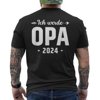 Ich Werde Opa 2024 Surprise Werdender Opa Du Wirst Opa T-Shirt mit Rückendruck - Seseable