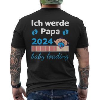 Ich Werde Papa 2024 Future Father T-Shirt mit Rückendruck - Geschenkecke