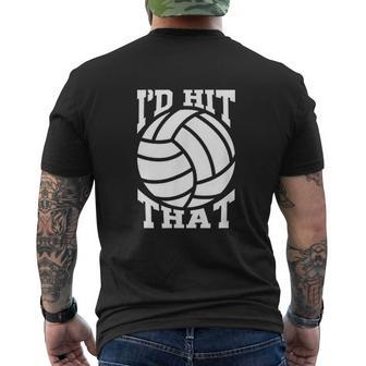 Id Hit That Volleyball Beach Volleyball Team Mens Back Print T-shirt - Thegiftio UK