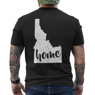 Idaho Home State Mens Back Print T-shirt - Thegiftio UK