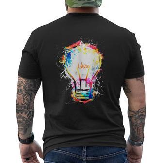 Idea Explosion Creative Genius Light Bulb Women Men's T-shirt Back Print - Monsterry UK