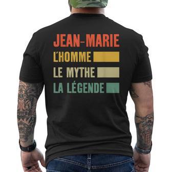 Idée Cadeau Prénom Jean-Marie L'homme Le Mythe La Légende T-shirt imprimé au dos - Cadeauxyz