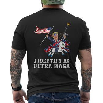 I Identify As Ultra Maga Apparel Men's T-shirt Back Print - Monsterry DE