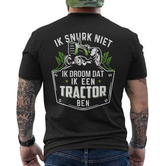 Ik Een Tractor Ben Men's T-shirt Back Print | Mazezy CA