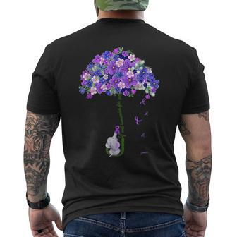 I'll Remember For You Purple Elephant Alzheimer's Awareness Men's T-shirt Back Print - Thegiftio UK