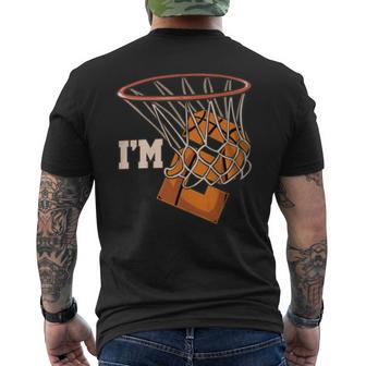 I'm 2 Basketball Theme Birthday Party Celebration 2Nd Men's T-shirt Back Print | Seseable CA