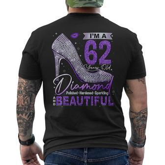 I'm A 62 Years Old Diamond 62 And Fabulous 62Nd Birthday Men's T-shirt Back Print - Seseable