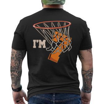 I'm 7 Basketball Theme Birthday Party Celebration 7Th Men's T-shirt Back Print - Monsterry UK