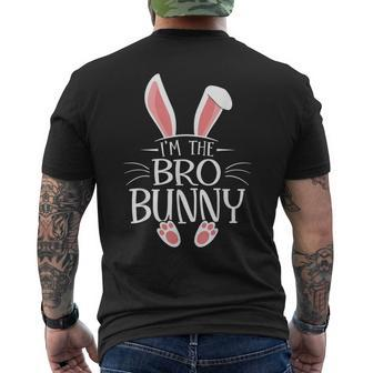 I'm The Brother Bunny Boys Cute Matching Family Easter Men's T-shirt Back Print | Mazezy