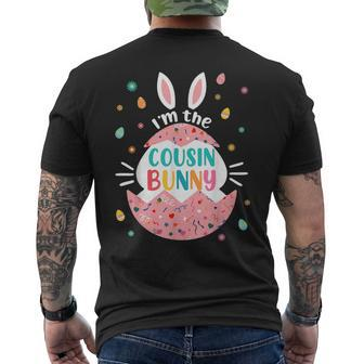 I'm The Cousin Bunny Matching Family Easter Outfits Men's T-shirt Back Print - Seseable