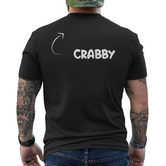 I'm Crabby Personality Character Reference Men's T-shirt Back Print - Monsterry