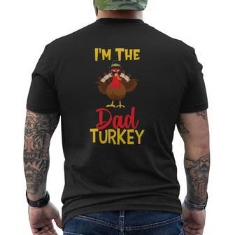 I'm The Dad Turkey Family Matching Thanksgiving Mens Back Print T-shirt | Mazezy UK