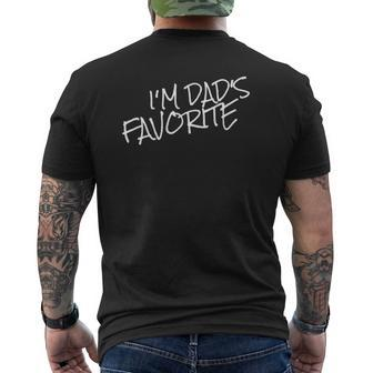 I'm Dad's Favorite Mens Back Print T-shirt | Mazezy