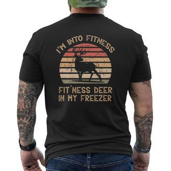 I'm Into Fitness Fit'ness Deer In My Freezer Mens Back Print T-shirt | Mazezy