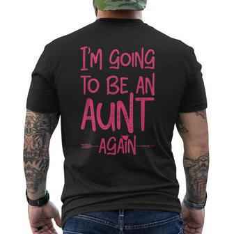 I'm Going To Be An Auntie Again New Baby Pregnancy Men's T-shirt Back Print - Monsterry AU