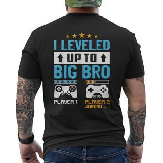 I'm Going To Be A Big Brother 2025 I Leveled Up To Big Bro Men's T-shirt Back Print - Monsterry