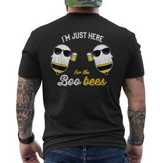 I'm Just Here For The Boo Bees Halloween Mens Back Print T-shirt - Thegiftio UK