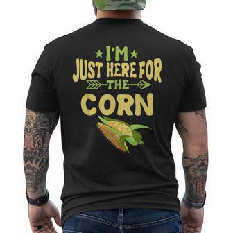 I'm Just Here For The Corn Apparel Corn Farmer Men's T-shirt Back Print - Monsterry