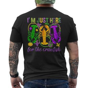 I'm Just Here For The Crawfish Festival Mardi Gras Carnival Men's T-shirt Back Print - Monsterry