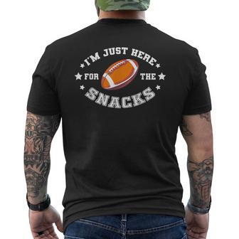 I'm Just Here For The Snacks League Fantasy Football Men's T-shirt Back Print - Monsterry DE