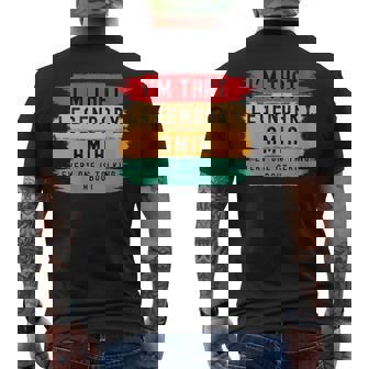 I'm That Legendary Amia Everyone Is Talking Amia Men's T-shirt Back Print - Thegiftio UK