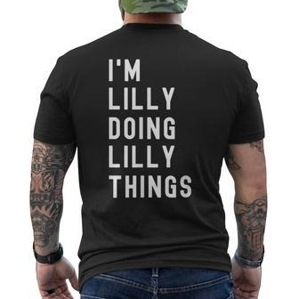 I'm Lilly Doing Lilly Things Men's T-shirt Back Print - Seseable