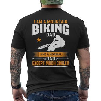 I'm A Mountain Biking Dad Mtb Cycling Men's T-shirt Back Print - Monsterry AU