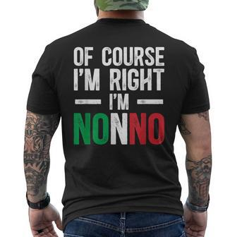 I'm Nonno Italian Grandpa Nonno Grandfather Men's T-shirt Back Print - Monsterry AU