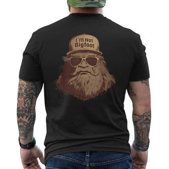 I'm Not Bigfoot Bigfoot Disguise Trucker Hat Sasquatch Men's T-shirt Back Print | Mazezy CA