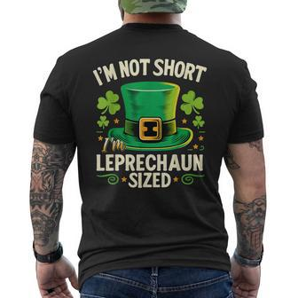 I'm Not Short I'm Leprechaun Size T St Patrick's Day Men's T-shirt Back Print - Thegiftio UK