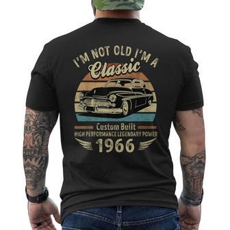 I'm Not Old I'm A Classic Born 1966 Car Graphic Birthday Men's T-shirt Back Print - Monsterry UK