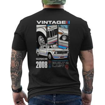 I'm Not Old I'm Classic Car Vintage Born In 2008 Men's T-shirt Back Print - Monsterry